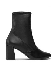 HÖGL Botki 6-135120 Czarny. Czarne botki Högl, bez wzorów, z tworzywa sztucznego, bez obcasa, na słupku, bez zapięcia. Za 619.99 zł.