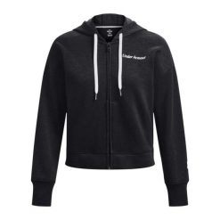 Bluza Rozpinana Damska Skrypt Polar Essential. Czarne bluzy bez kaptura Under Armour, bez wzorów, z polaru, bez kaptura. Za 386.99 zł.