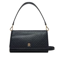 Torebka Tommy Hilfiger. Niebieskie torebki klasyczne Tommy Hilfiger, bez wzorów, klasyczne, bez dodatków. Za 379.99 zł.