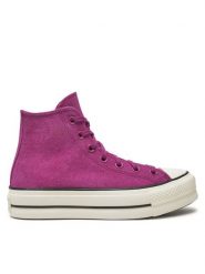 Converse Trampki Chuck Taylor All Star Lift Platform Hi A11143C Różowy. Czerwone trampki Converse, bez wzorów, ze skóry, retro, bez zapięcia. Za 289.99 zł.