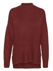 Vero Moda Sweter w kolorze bordowym rozmiar: L. Czerwone swetry Vero Moda, l, bez wzorów, bez ramiączek. Za 88.02 zł.