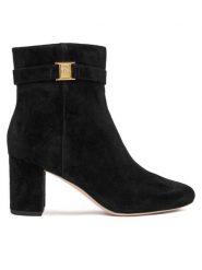 LAUREN RALPH LAUREN Botki Kellie Bt Hi 802967827001 Czarny. Czarne botki Lauren Ralph Lauren, bez wzorów, ze skóry, bez obcasa, na słupku, bez zapięcia. Za 1,019.00 zł.
