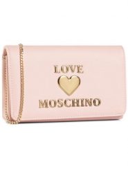 LOVE MOSCHINO Torebka JC4057PP1BLE0600 Różowy. Czerwone kopertówki Love Moschino, bez wzorów, ze skóry, wizytowe, bez dodatków. Za 529.00 zł.