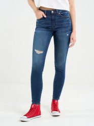 Jeansy damskie push up z wysokim stanem niebieskie Melinda High Waist 521. Niebieskie jeansy BIG STAR, l, bez wzorów, z jeansu, eleganckie, z podwyższonym stanem. W wyprzedaży za 229.99 zł.
