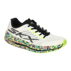 Buty SKECHERS GO RUN RAZOR 5 Biały. Białe buty sportowe lifestyle Skechers, bez wzorów, z tkaniny, bez zapięcia. Za 617.80 zł.
