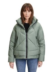 AMBER & JUNE Kurtka pikowana w kolorze khaki rozmiar: 42. Brązowe kurtki AMBER & JUNE, z aplikacjami, bez kaptura. Za 199.65 zł.