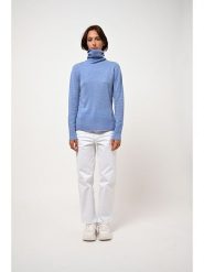 AUTHENTIC CASHMERE Kaszmirowy golf "Fornet" w kolorze błękitnym rozmiar: M. Niebieskie swetry AUTHENTIC CASHMERE, m, bez wzorów, z kaszmiru, bez ramiączek. Za 391.41 zł.