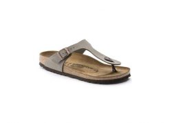 Japonki damskie Birkenstock Gizeh. Szare japonki Birkenstock, bez wzorów, z materiału. Za 319.00 zł.