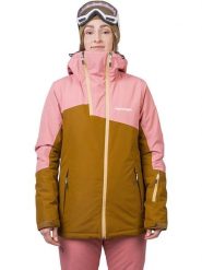 Hannah Kurtka narciarska "Maky Col" w kolorze jasnobrązowo-jasnoróżowym rozmiar: 44. Brązowe kurtki narciarskie Hannah, s, bez wzorów, bez kaptura, narciarskie. Za 448.99 zł.