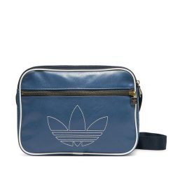 Torebka adidas. Niebieskie listonoszki adidas, bez wzorów, bez dodatków. Za 199.99 zł.