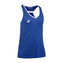 Tank top damski Play. Niebieskie topy BABOLAT, xl, bez wzorów, bez kołnierzyka, bez ramiączek. Za 119.99 zł.
