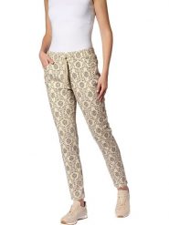 Heine Spodnie w kolorze kremowym rozmiar: 38. Brązowe spodnie materiałowe Heine, bez wzorów, z materiału. Za 78.10 zł.