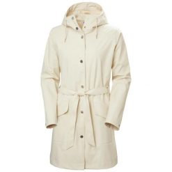 Damska kurtka wodoodporna Helly Hansen Kirkwall II. Białe kurtki przeciwdeszczowe Helly Hansen, bez wzorów, bez kaptura. Za 675.50 zł.