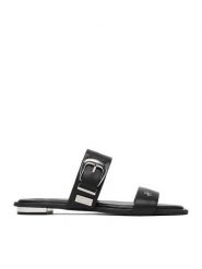 Beverly Hills Polo Club Klapki EO-R26SS09144-01 Czarny. Czarne klapki Beverly Hills Polo Club, bez wzorów, ze skóry, bez obcasa, bez zapięcia. Za 279.99 zł.