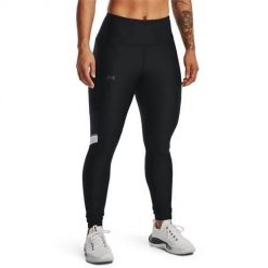 Spodnie treningowe damskie Under Armour Armour Mesh Panel. Czarne spodnie dresowe Under Armour, bez wzorów, z materiału. Za 337.00 zł.