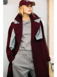 Noisy may Płaszcz przejściowy w kolorze czerwonym rozmiar: L. Czerwone płaszcze Noisy May, l, bez wzorów, bez kaptura. Za 215.71 zł.