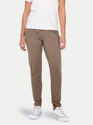 ONLY Spodnie materiałowe Poptrash 15115847 Brązowy Regular Fit. Brązowe spodnie materiałowe ONLY, bez wzorów, z materiału. Za 139.99 zł.
