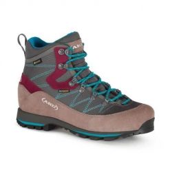Buty trekkingowe damskie Aku Trekker Lite Iii Wide Gtx. Czerwone trekkingi Aku, bez wzorów, z materiału, za kostkę, bez zapięcia, trekkingowe. Za 877.00 zł.