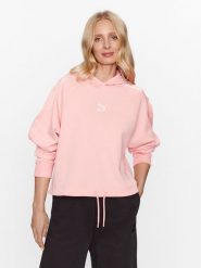 Puma Bluza T7 621468 Różowy Regular Fit. Czerwone bluzy Puma, xs, bez wzorów, z bawełny, bez kaptura. Za 189.99 zł.
