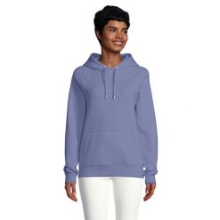 Bluza Z Kapturem Dla Dorosłych Unisex Stellar. Niebieskie bluzy z kapturem SOL'S, l, bez wzorów, z bawełny, z kapturem, trekkingowe. Za 158.99 zł.