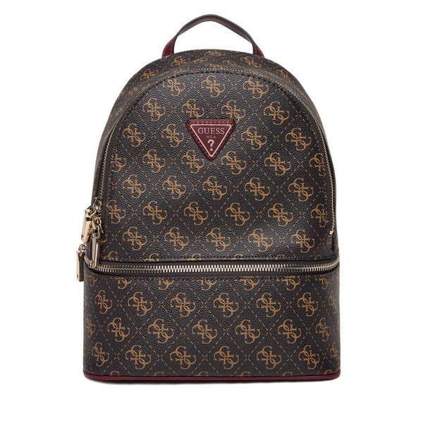 Plecak Guess. Brązowe plecaki Guess, z aplikacjami, bez dodatków. Za 639.99 zł.
