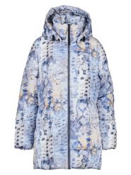 Didriksons Parka "Sia Aop" w kolorze niebieskim rozmiar: 40/42. Niebieskie płaszcze Didriksons, bez wzorów, bez kaptura. Za 521.99 zł.