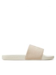 Calvin Klein Jeans Klapki Slide Monogram Co YW0YW00103 Różowy. Czerwone klapki Calvin Klein Jeans, bez wzorów, z jeansu, bez obcasa, bez zapięcia. Za 269.99 zł.
