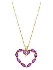 Luxenter Naszyjnik z zawieszką rozmiar: onesize. Czerwone naszyjniki Luxenter, z materiału, z cyrkonią, srebrne. Za 173.99 zł.