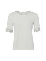 Marc Cain Koszulka Kobiety Bawełna biały, 40. Białe t-shirty sportowe Marc Cain, uniwersalny, bez wzorów, z bawełny, bez ramiączek. Za 649.95 zł.