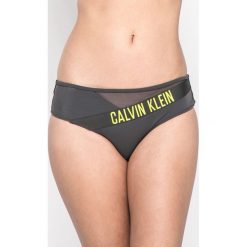 Calvin Klein Jeans - Figi kąpielowe. Szare bikini Calvin Klein Jeans, bez wzorów, z elastanu. W wyprzedaży za 79.90 zł.
