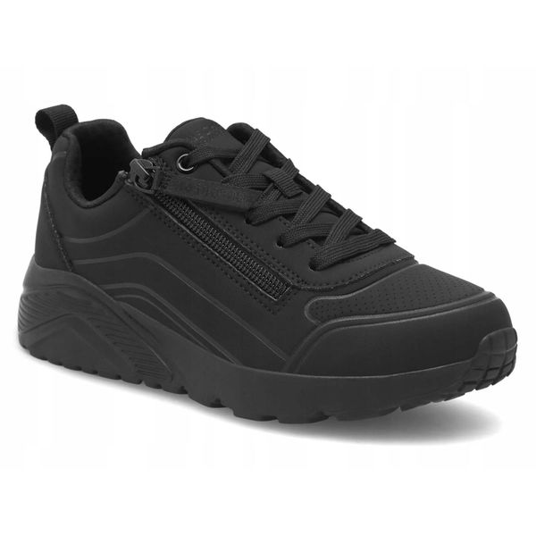 Buty damskie SKECHERS UNO LITE sneakersy czarne sportowe. Czarne buty treningowe Skechers, bez wzorów, bez zapięcia. Za 229.00 zł.