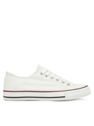 DeeZee Trampki CT0513-26 Biały. Białe trampki DeeZee, bez wzorów, z materiału, bez zapięcia. Za 69.99 zł.