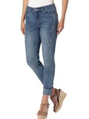 Heine Dżinsy - Skinny fit - w kolorze niebieskim rozmiar: 42. Niebieskie jeansy Heine, bez wzorów, klasyczne. Za 76.95 zł.