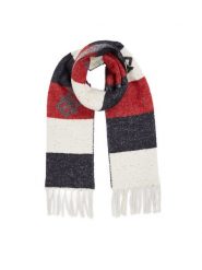 Tommy Hilfiger Szalik Limitless Chic Cb Scarf AW0AW15353 Granatowy. Niebieskie szaliki i kominy Tommy Hilfiger, bez wzorów, z syntetyku. Za 799.99 zł.