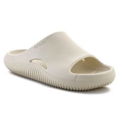 Klapki Crocs Mellow Recovery Slide U 208392-2Y2 beżowy beże i brązy. Brązowe klapki bez wzorów, sportowe, bez obcasa, bez zapięcia. Za 345.55 zł.
