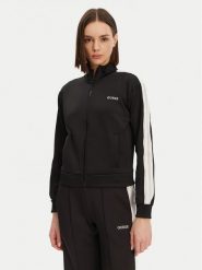 Guess Bluza V5GQ18 KCRU2 Czarny Regular Fit. Czarne bluzy Guess, l, z aplikacjami, z syntetyku, bez kaptura. Za 239.99 zł.