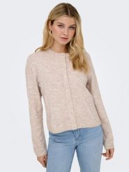 ONLY Kardigan "Simoni" w kolorze szarobrązowym rozmiar: S. Brązowe swetry ONLY, s, bez wzorów, bez ramiączek. Za 83.81 zł.