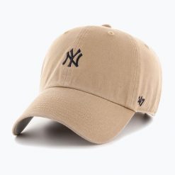 Czapka z daszkiem 47 Brand MLB New York Yankees Base Runner CLEAN UP. Brązowe czapki z daszkiem 47 Brand, na wiosnę, bez wzorów. Za 89.99 zł.