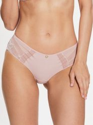 Chantelle Figi brazylijskie True Lace C11M40 Różowy. Czerwone figi Chantelle, bez wzorów, z syntetyku. Za 99.99 zł.