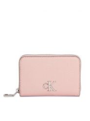 Calvin Klein Jeans Portfel Minimal Monogram M Zip Around T K60K611970 Różowy. Czerwone portfele Calvin Klein Jeans, bez wzorów, z jeansu. Za 229.99 zł.
