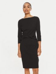 Calvin Klein Sukienka koktajlowa K20K207470 Czarny Slim Fit. Czarne sukienki Calvin Klein, bez wzorów, z syntetyku, wizytowe, bez kołnierzyka, bez ramiączek. Za 849.99 zł.