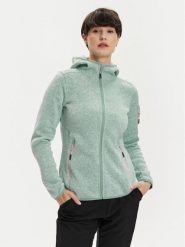 CMP Bluza 3H19826 Zielony Regular Fit. Zielone bluzy bez kaptura CMP, bez wzorów, z syntetyku, bez kaptura. Za 219.99 zł.