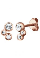 Elli Damy Geo Plug z kryształami w srebra próby 925 Kolczyki 1 ct Damski. Kolczyki Elli, srebrne. Za 243.99 zł.