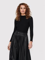 ONLY Bluzka Emma 15180040 Czarny Slim Fit. Czarne bluzki ONLY, l, bez wzorów, z syntetyku, bez kołnierzyka, bez ramiączek. Za 79.99 zł.