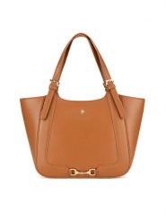 Beverly Hills Polo Club Torebka BHPC-K-044-06 Brązowy. Brązowe torebki klasyczne Beverly Hills Polo Club, bez wzorów, z materiału, bez dodatków. Za 249.99 zł.