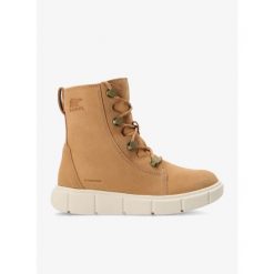Buty zimowe damskie Sorel Explorer III Joan WP. Czarne buty trekkingowe Sorel, na zimę, bez zapięcia. Za 434.99 zł.