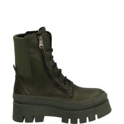 DAMSKIE BOTKI H19 VITELL VERDE. Botki Venezia, bez wzorów, ze skóry, bez obcasa, bez zapięcia. Za 399.00 zł.