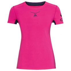 Odlo Koszulka damska Ceramicool Print Shirt s/s crew neck fuksja r. S. Bielizna termoaktywna damska marki ARTENGO. Za 81.82 zł.