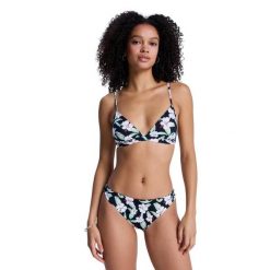 Zestaw trójkątny bikini dla Kobiety PRINTED ESSENTIALS Czarny. Czarne bikini Roxy, bez wzorów, z elastanu. Za 259.99 zł.