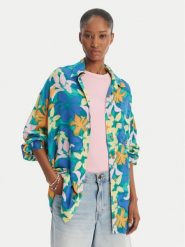 Billabong Koszula Summer Love EBJX603004 Niebieski Oversize. Niebieskie koszule Billabong, s, bez wzorów, z wiskozy, bez kołnierzyka, bez ramiączek. Za 279.99 zł.